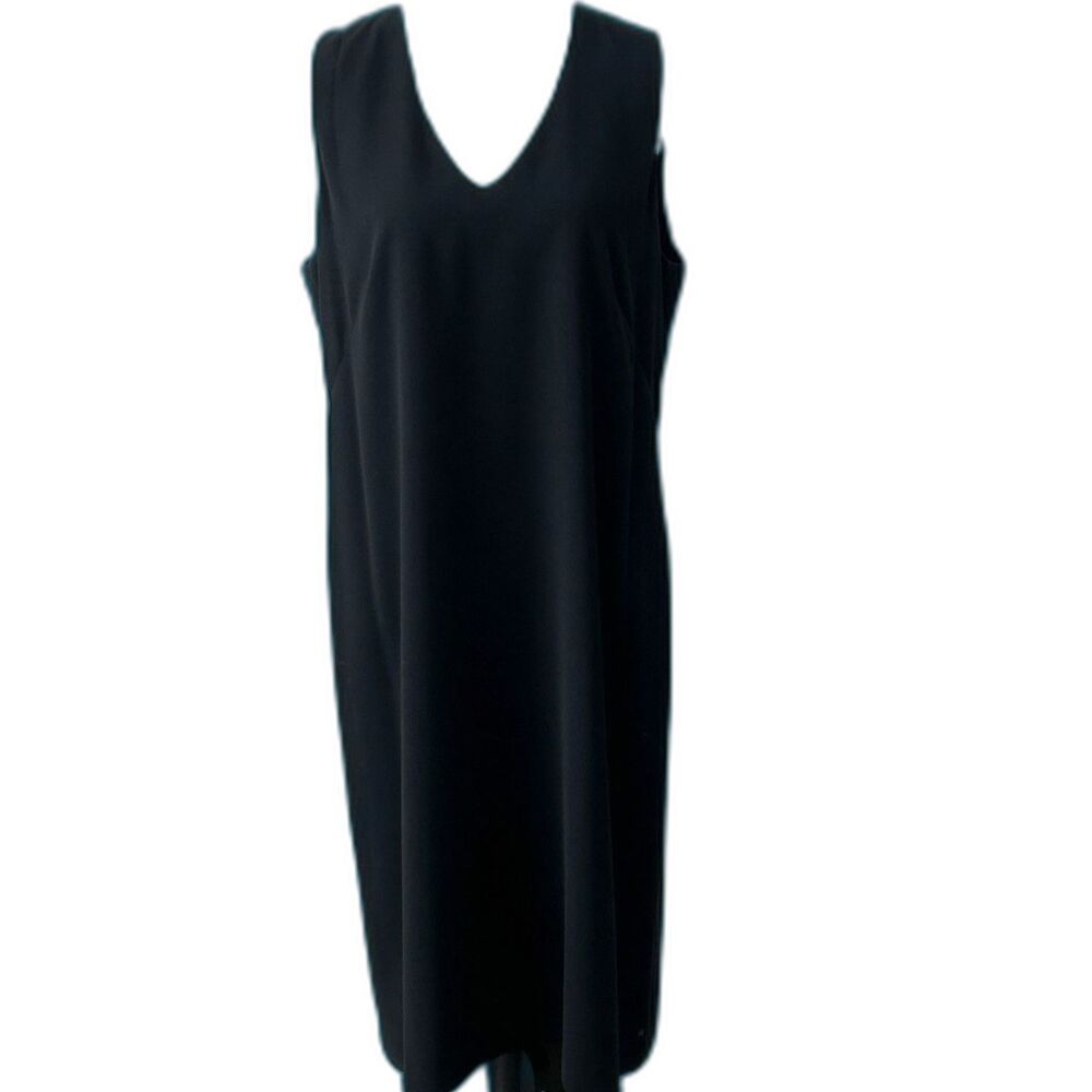 Vintage Depeche Dress Women's Size 16 Color Black Lined Yves Cossette Mode